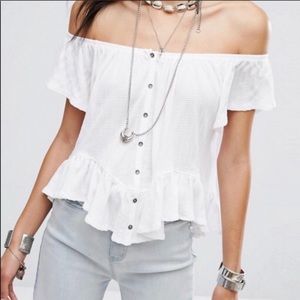 We the Free Off Shoulder Julep Top NWOT